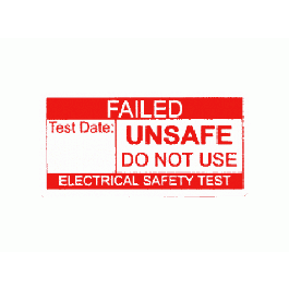 Pat Fail Labels | Glanford Electronics